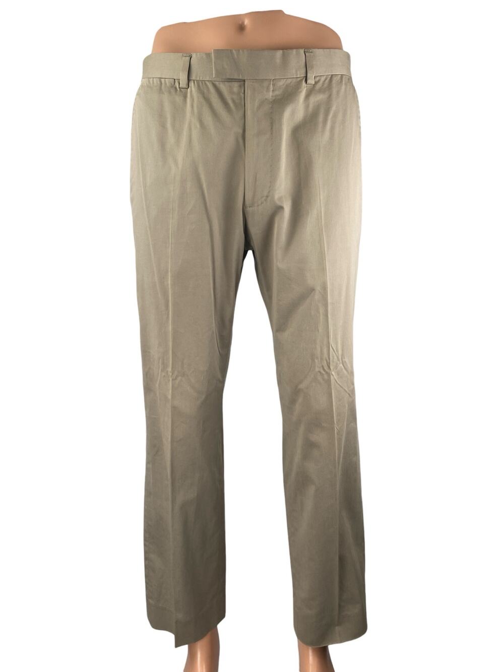 Banana Republic Men's Beige Tan Straight Leg Chino Khaki Trousers Dress Pants 32